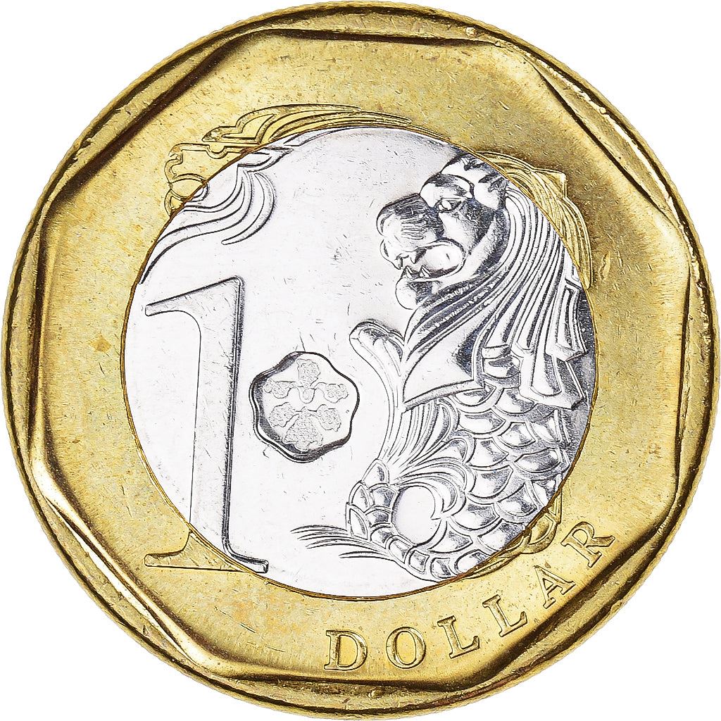 Singapore | 1 Dollar Coin | Merlion | Km:314 | 2013 - 2019
