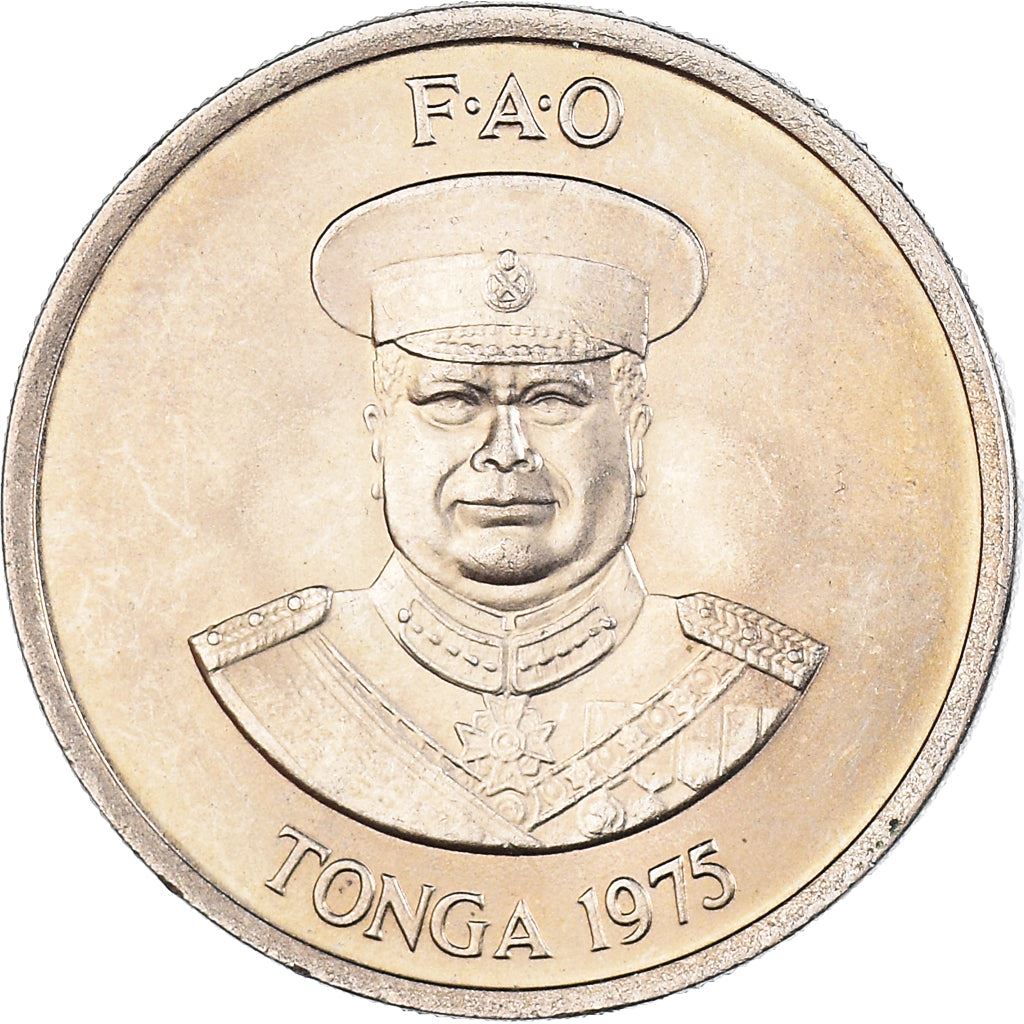Tonga | 10 Seniti Münze | König Tupou IV | Kühe | FAO | KM:45 | 1975 - 1979