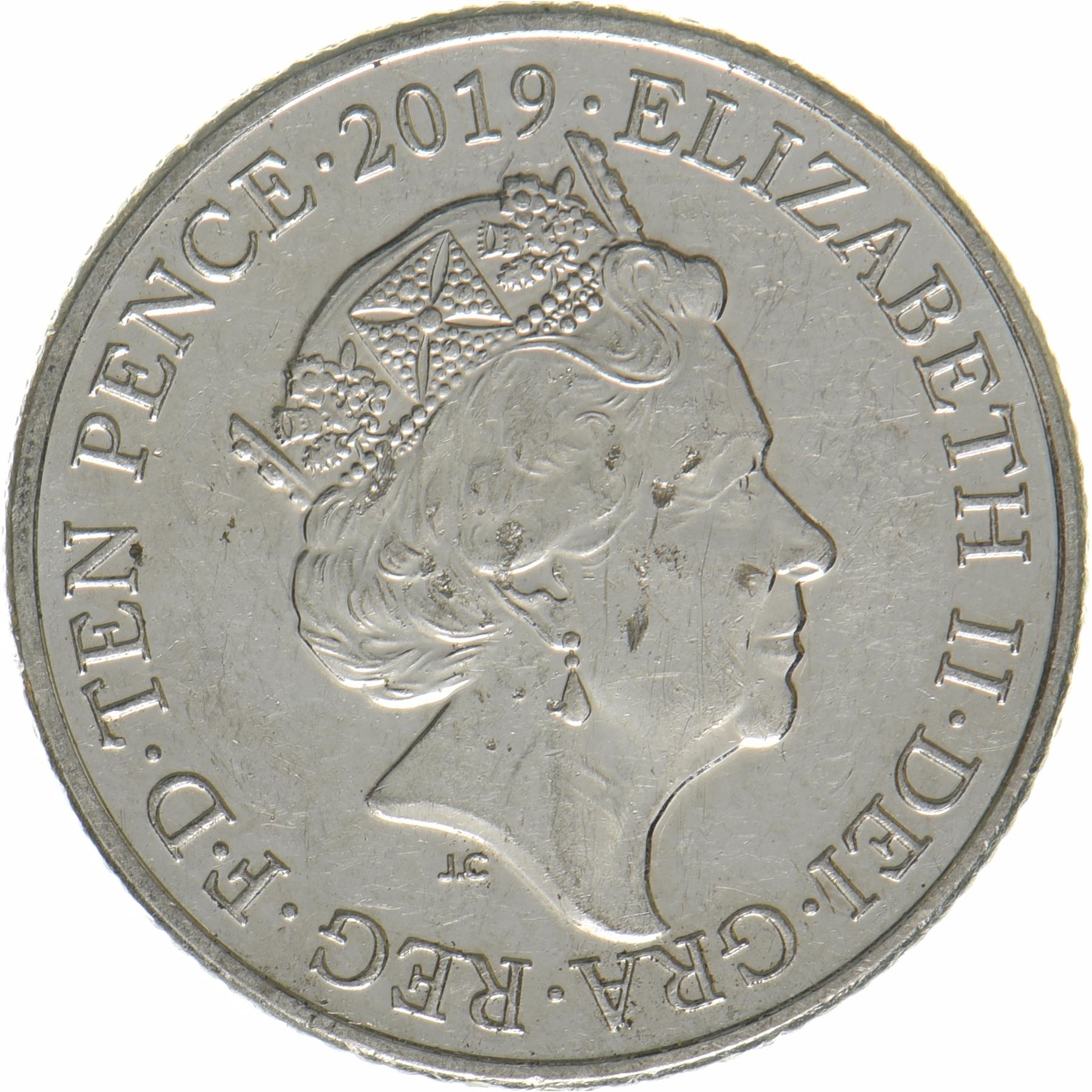United Kingdom | 10 Pence Coin | Stonehenge | KM:1544 | 2018 - 2019