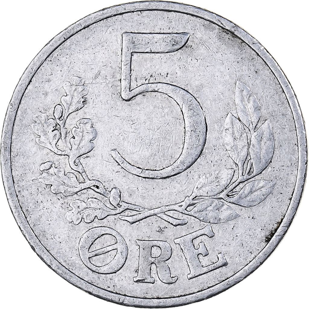 Denmark | 5 Ore Coin | Monogram | Km:834 | 1941