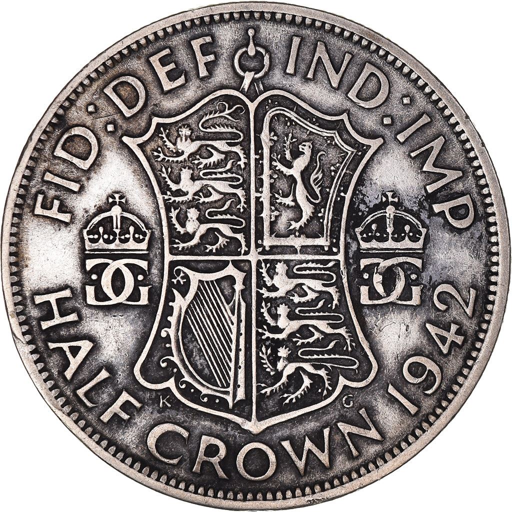United Kingdom | 1/2 Crown Coin | George VI | KM:856 | 1937 - 1946