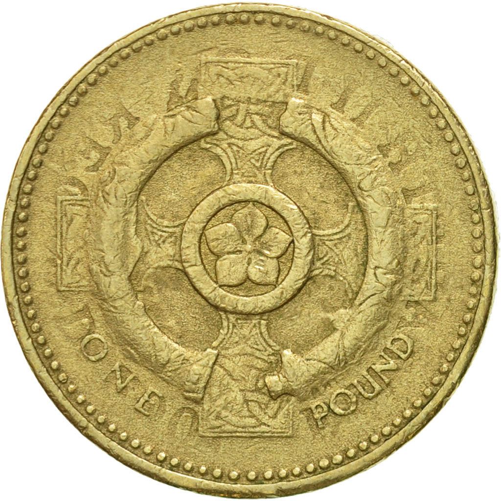 United Kingdom | 1 Pound Coin | Celtic Cross | Km:1013 | 2001