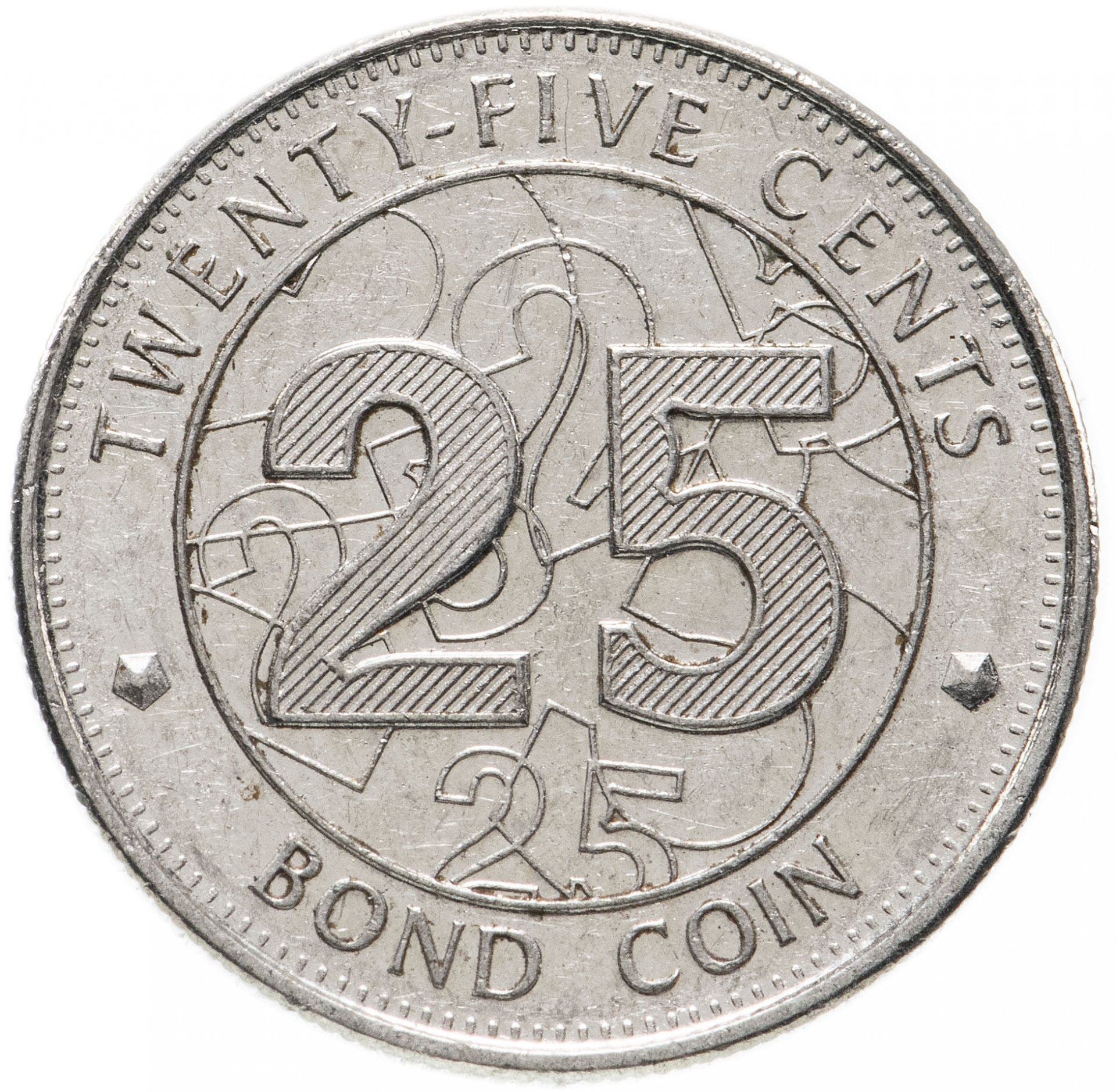 Zimbabwe | 25 Cents Coin | Bond Coin | KM:19 | 2014