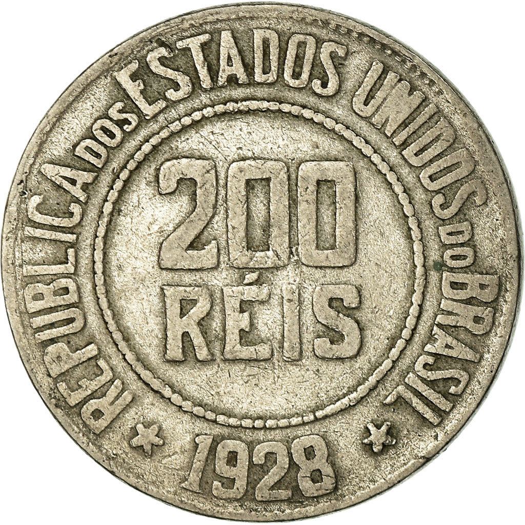 Brazil | 200 Reis Coin | Stars | Km:519 | 1918 - 1935