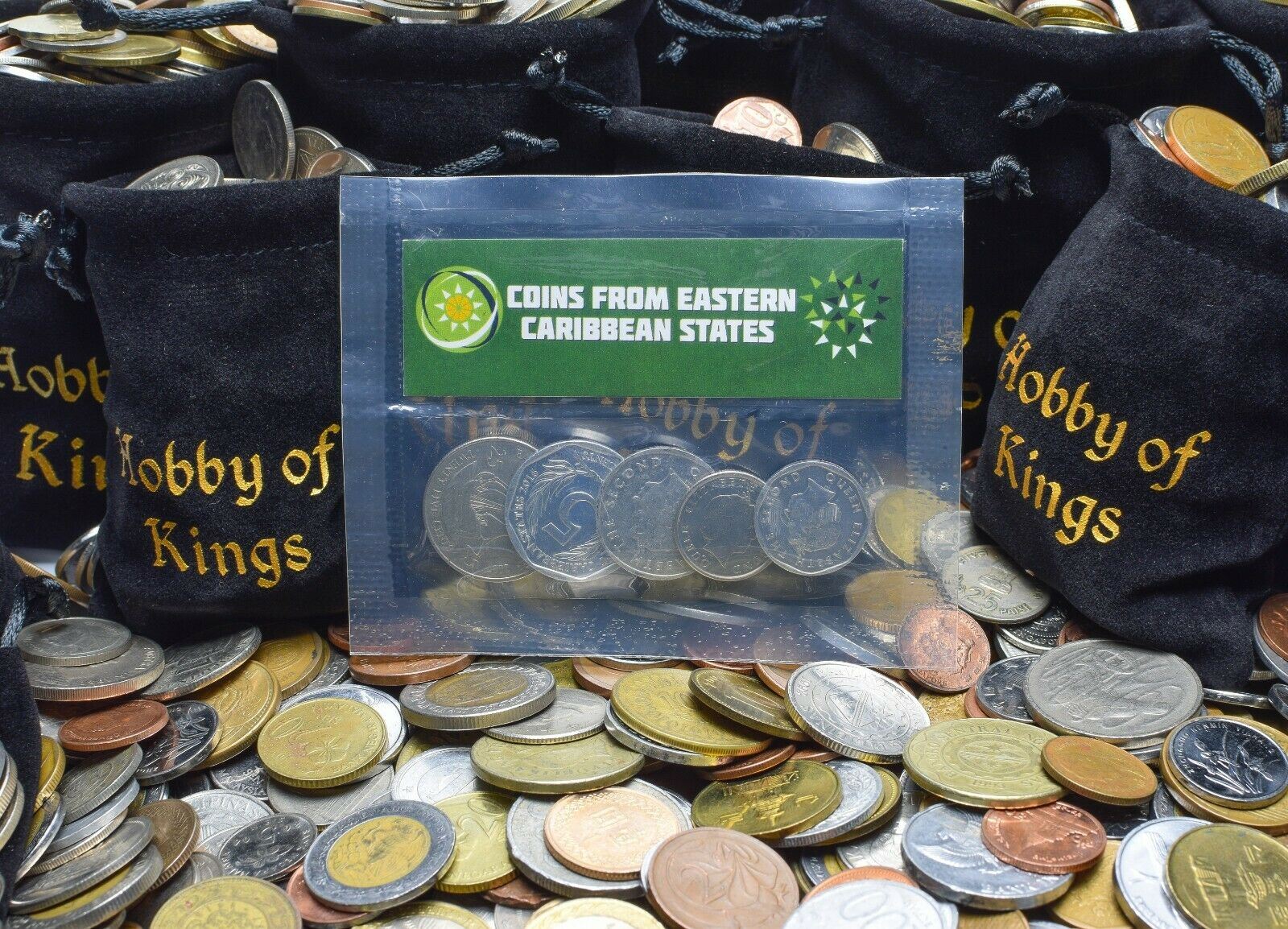 5 Mixed Coins From The Eastern Caribbean States (OECS) | Cent - Dollar | 1955 - 2020