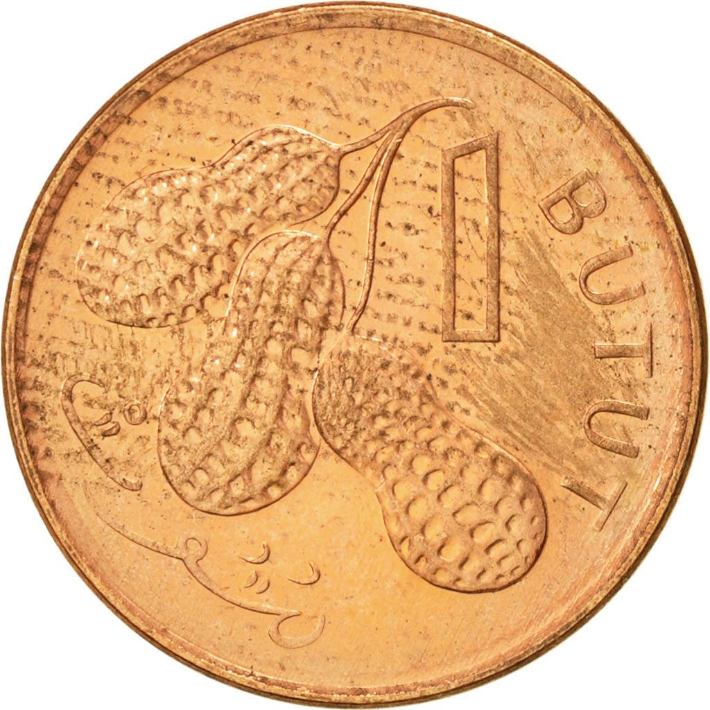The Gambia | 1 Butut Coin | Peanuts | Km:54 | 1998