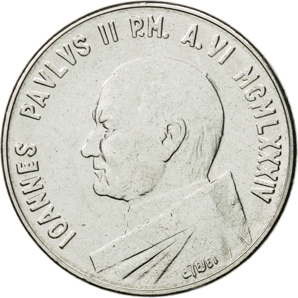 Vatican City | 50 Lire Coin | Doves | Km:179 | 1984