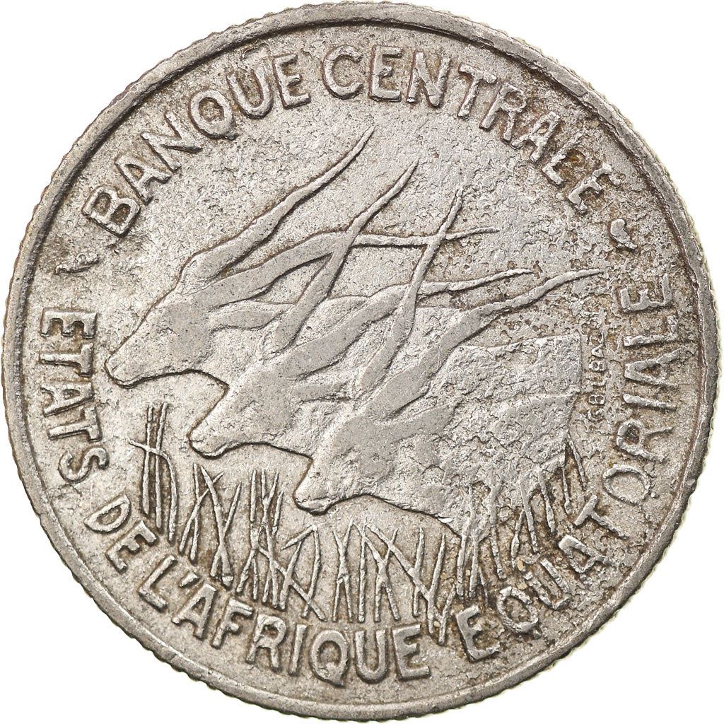 Central African States | 100 Francs Cfa Coin | Antelope | Km:5 | 1966 - 1968
