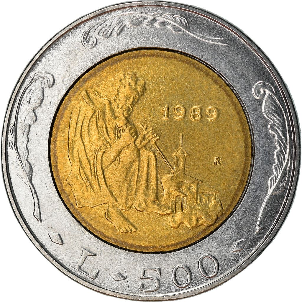 San Marino | 500 Lire Coin | Saint Marinus | Km:239 | 1989