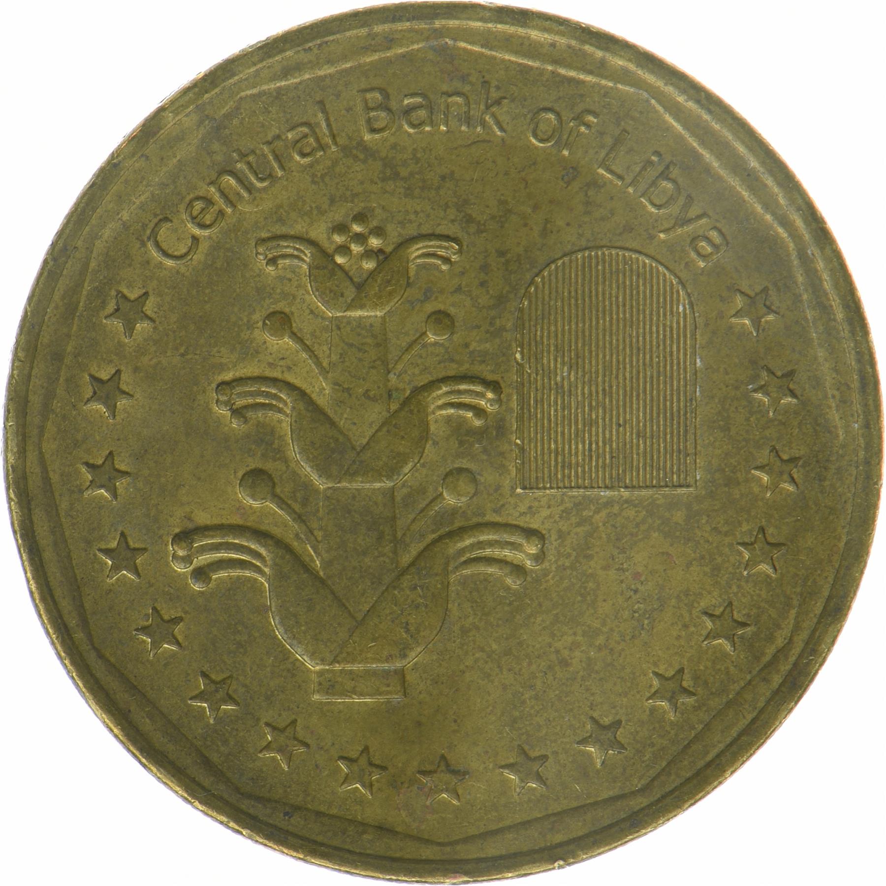 Libyen | 1 Dinar Mønt | Silphium plante | KM:36 | 2017