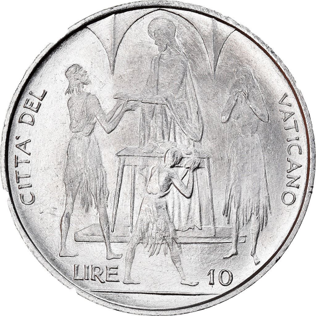 Vatican City | 10 Lire Coin | FAO | Km:103 | 1968