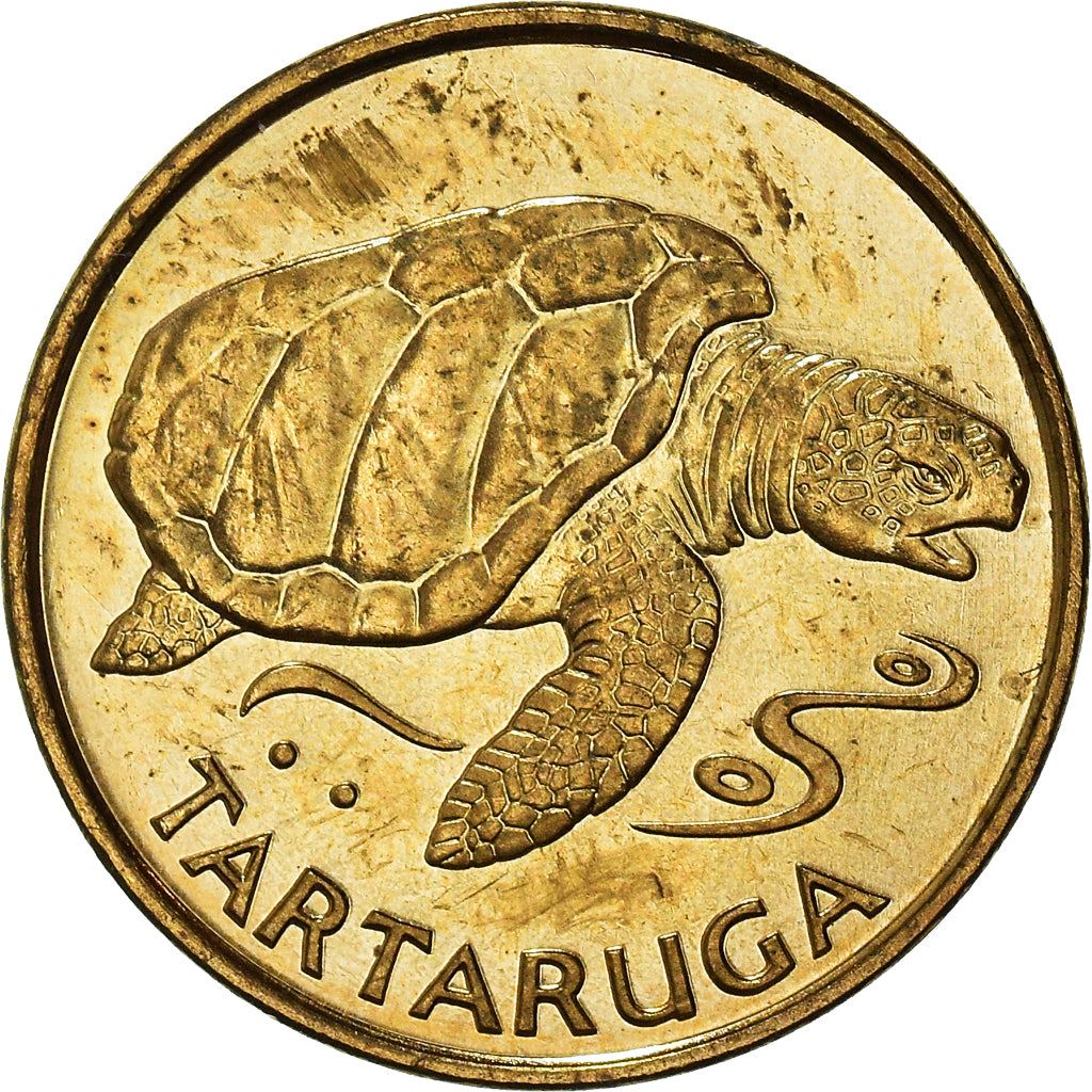 Cape Verde 1 Escudo Coin | Loggerhead Sea Turtle | KM27 | 1994