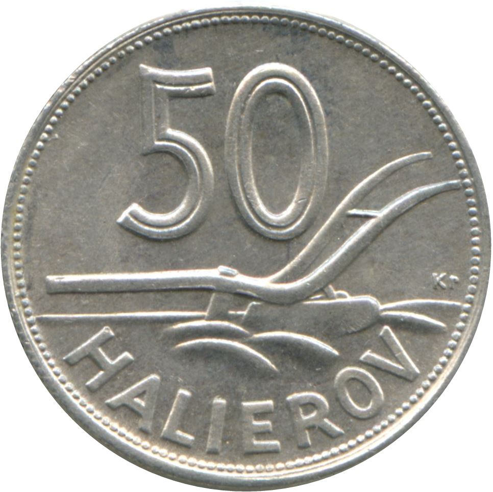 Slovakia | 50 Halierov Coin | Plow | KM:5a | 1943 - 1944