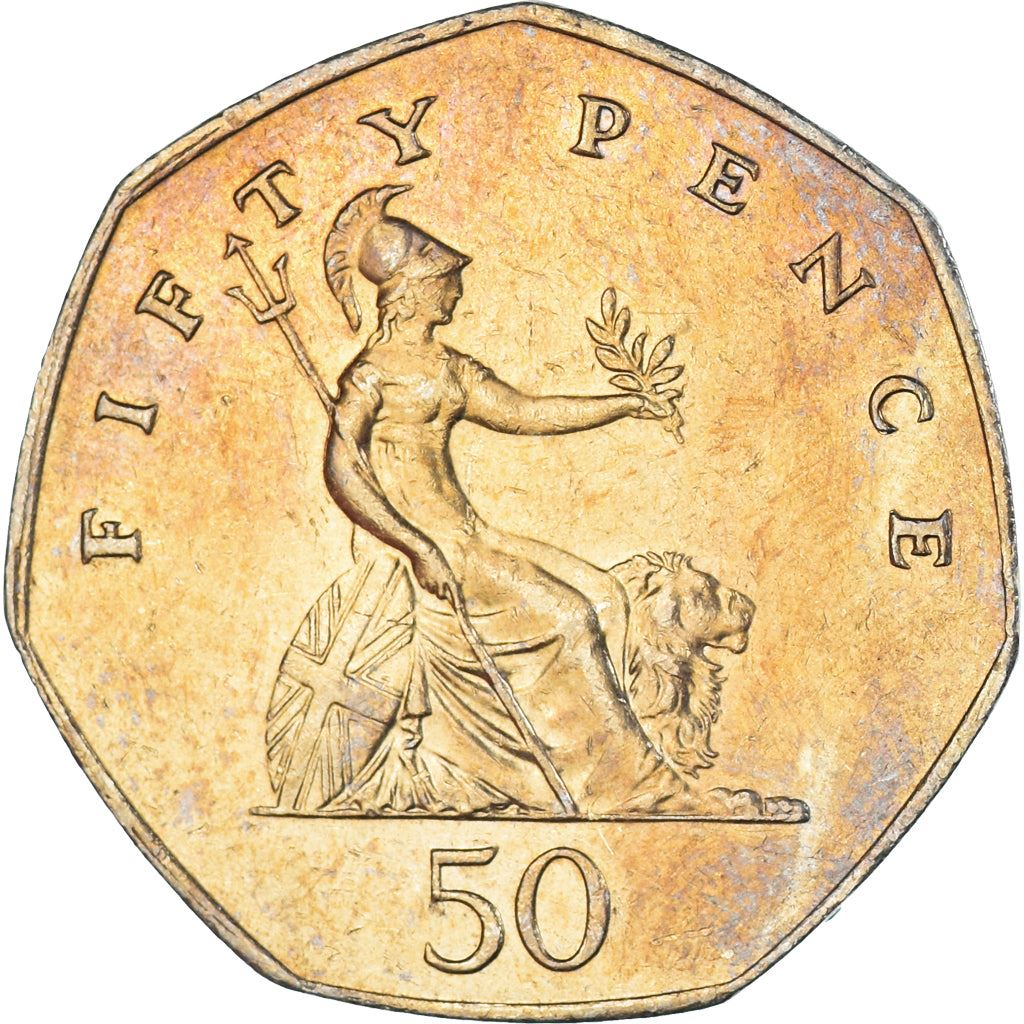 United Kingdom | 50 Pence Coin | Elizabeth II | Km:940.1 | 1985 - 1997