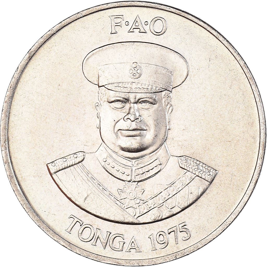 Tonga | 20 Seniti Münze | König Tupou IV | Honigbiene | Bienenstock | FAO | Km:46 | 1975 - 1979