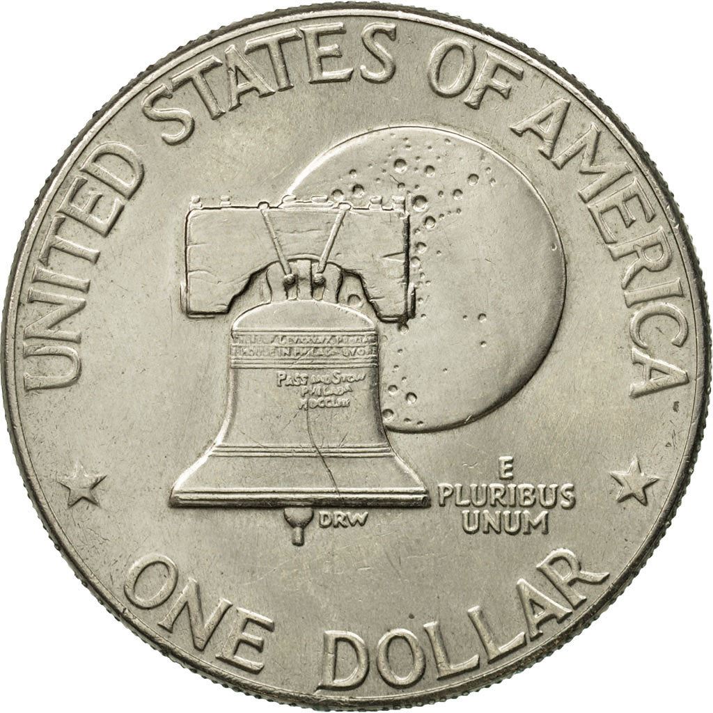 United States | 1 Dollar Coin | Liberty Bell | Copper-nickel clad copper | KM:206 | 1976