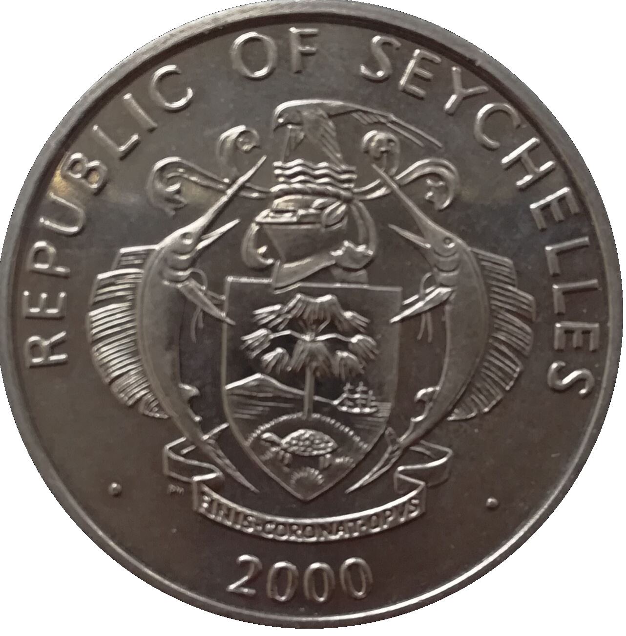 Seychelles 5 Rupees Coin | Queen Mother | KM114 | 2000