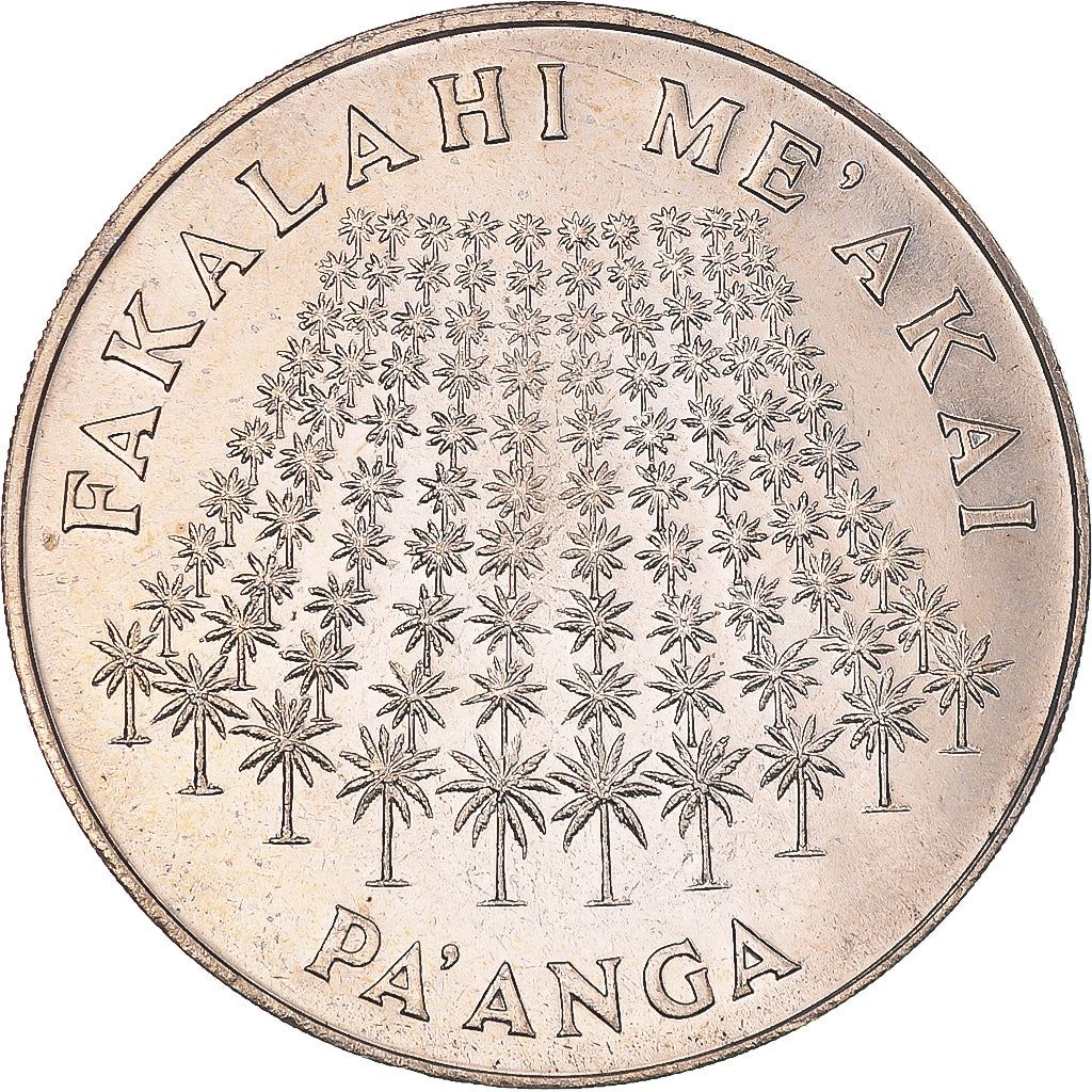 Tonga | 1 Pa'Anga Münze | König Tupou IV | 100 Palmen | FAO | Km:48 | 1975