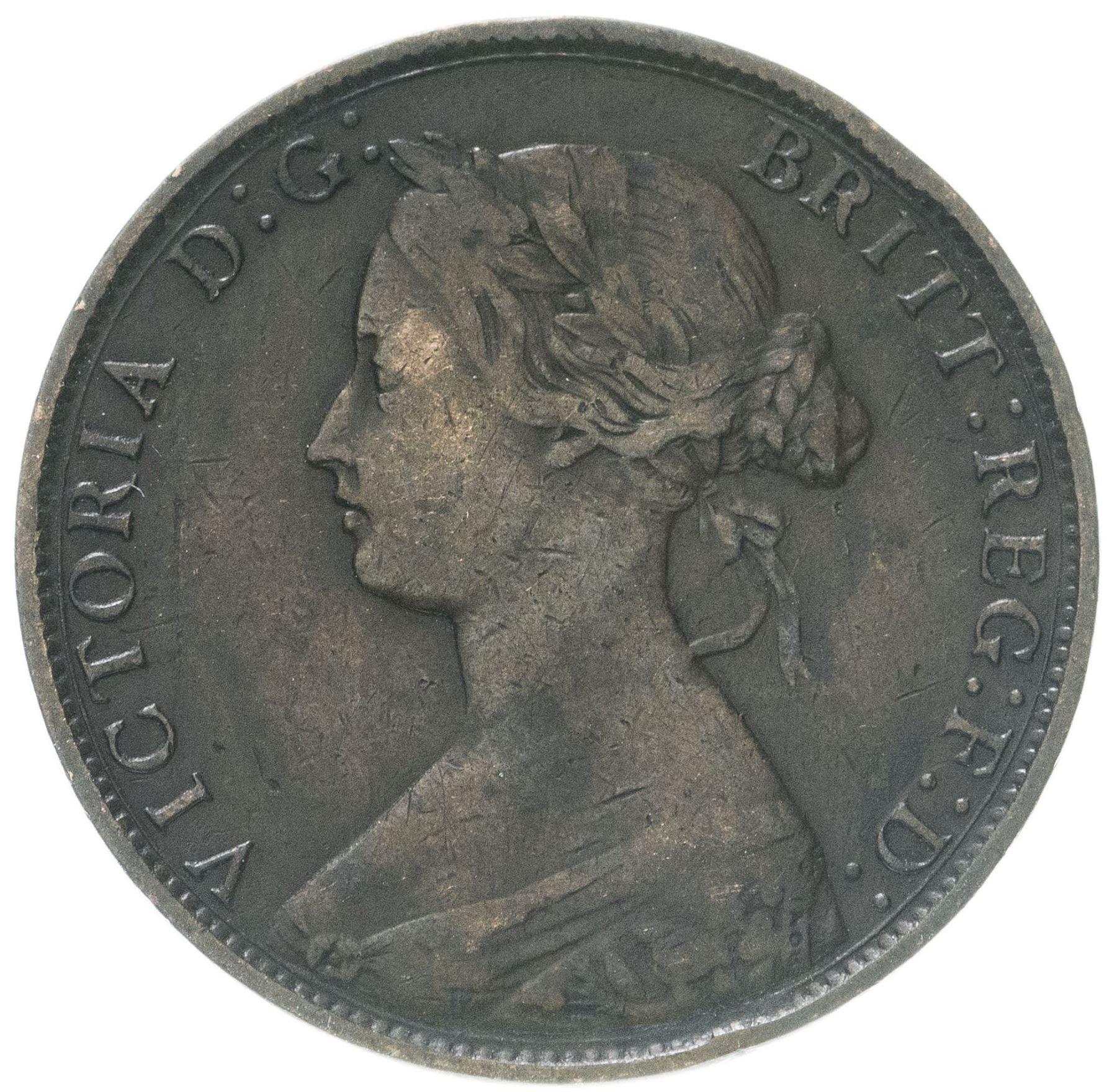 United Kingdom | 1/2 Penny Coin | Victoria | Km:748 | 1860 - 1874