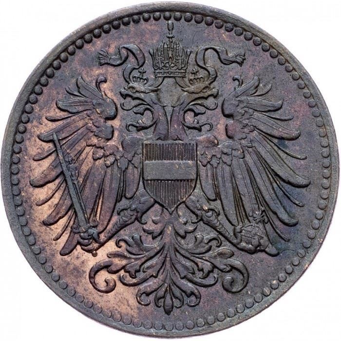 Austrian Empire | 1 Heller Coin | Art Nouveau | Austrian Escutcheon | Km:2823 | 1916