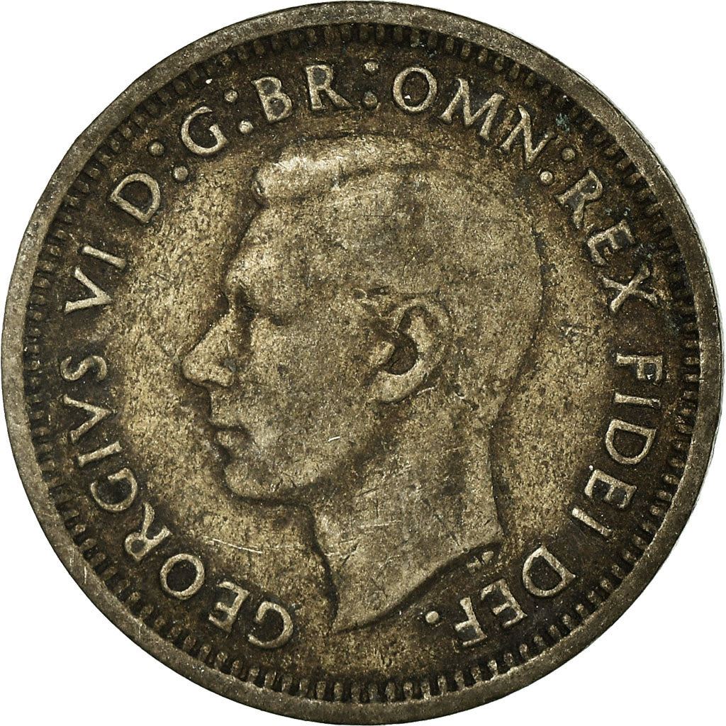 Australia | 3 Pence Coin | George VI | Km:44 | 1949 - 1952