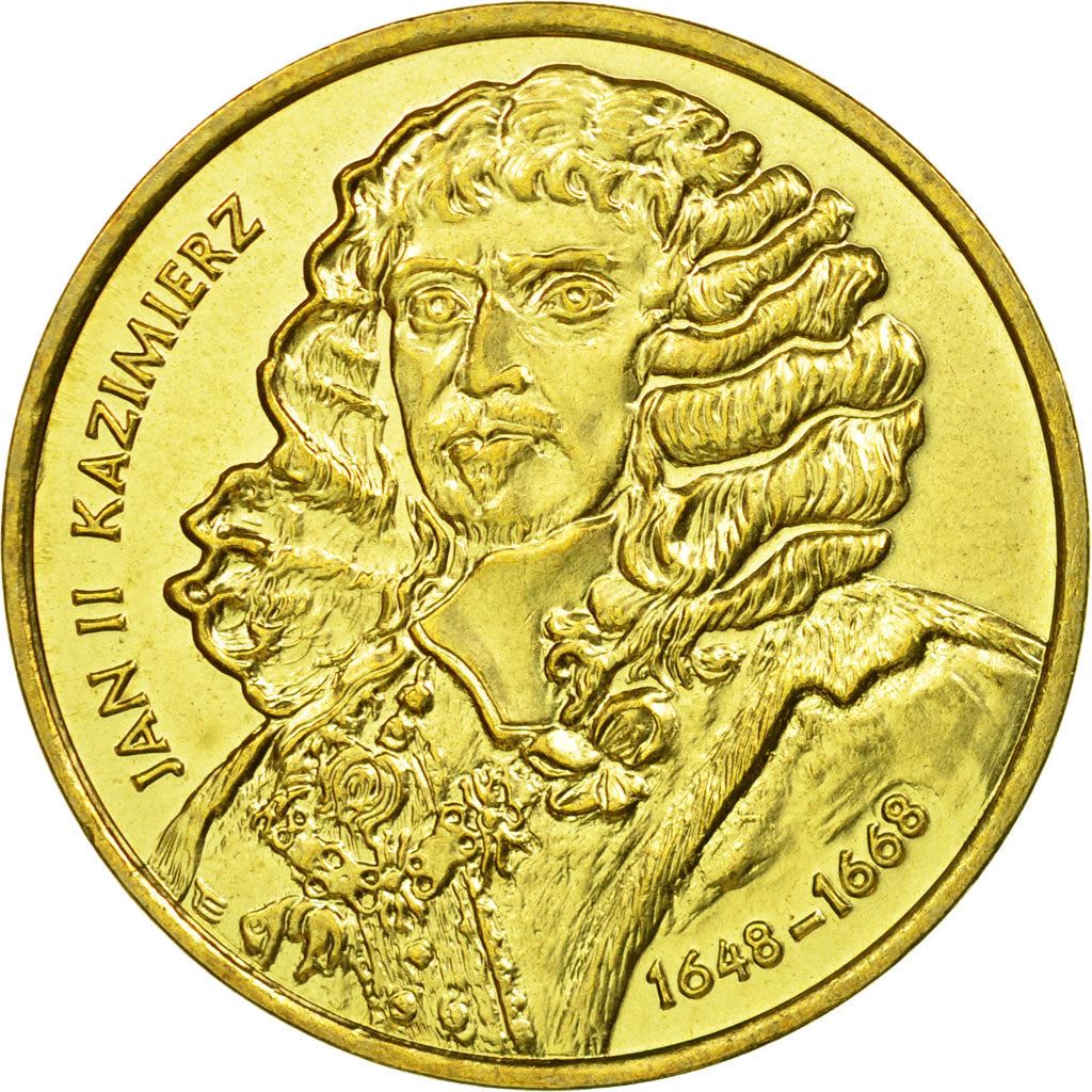 Poland | 2 Zlotys Coin | John II Casimir | Y:398 | 2000