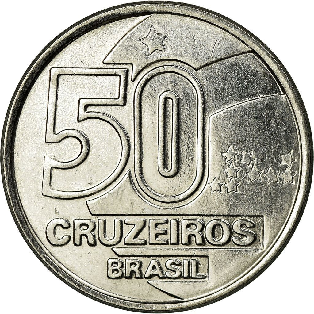 Brazil | 50 Cruzeiros Coin | Market Woman | Km:620 | 1990 - 1992