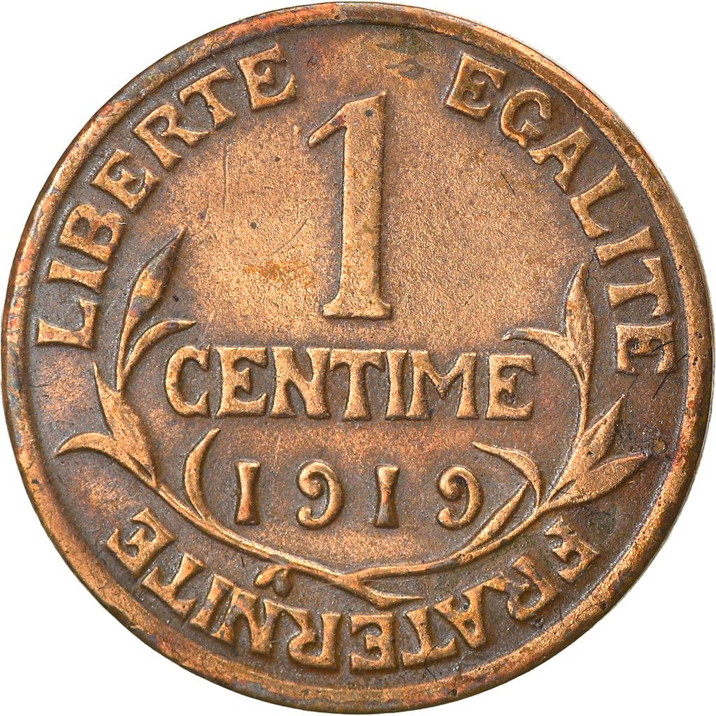French 1 Centime Coin | Third Republic | KM840 | France | 1898 - 1920