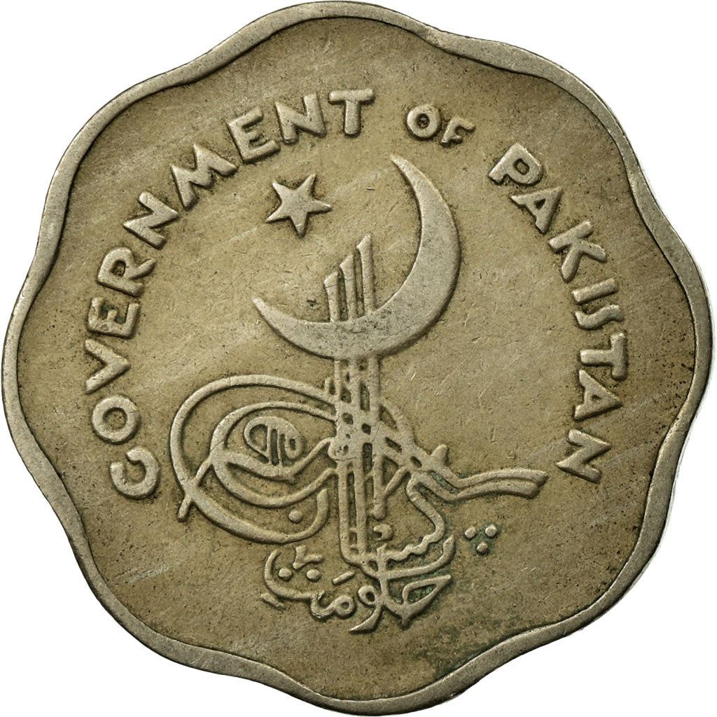 Pakistan | 1 Anna Coin | Crescent Moon | Km:14 | 1953 - 1958