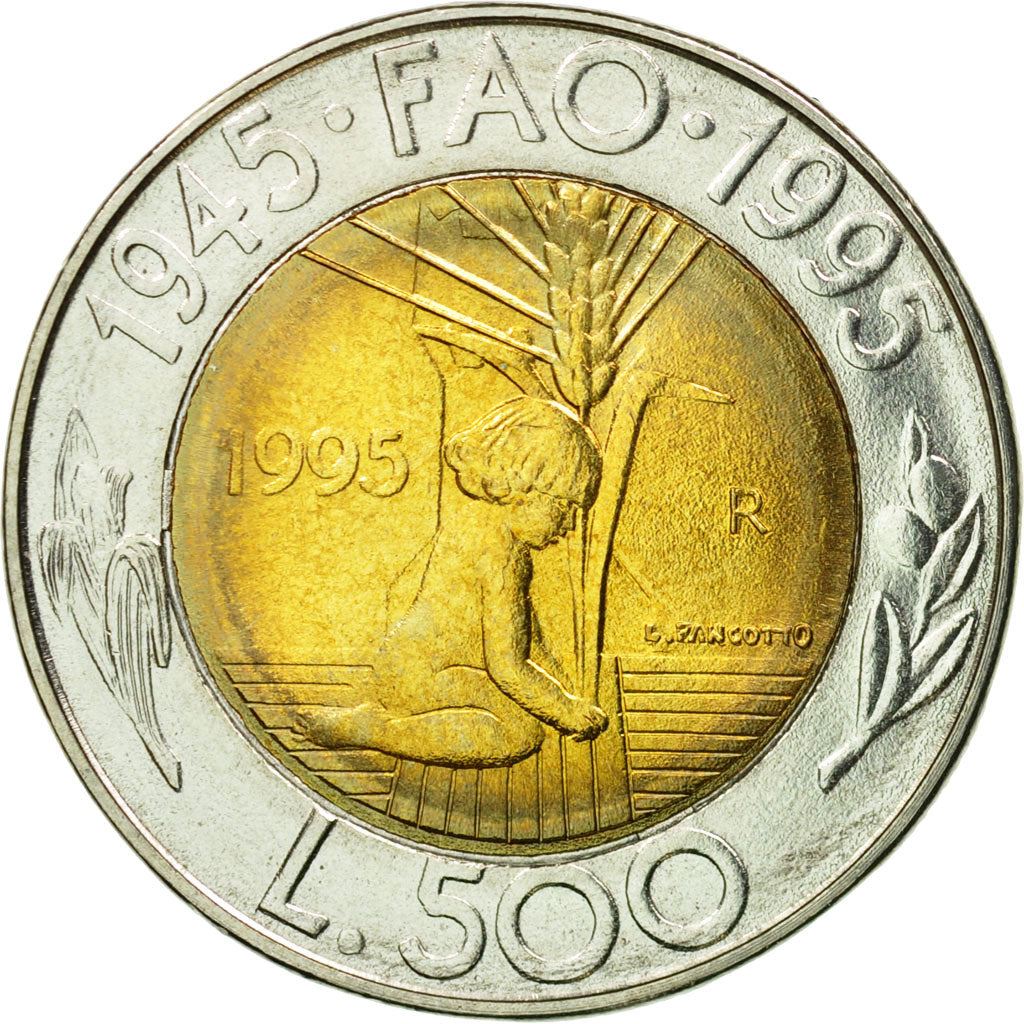 San Marino | 500 Lire Coin | FAO | Km:330 | 1995
