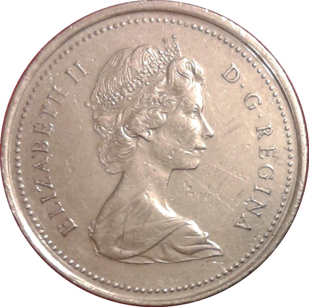 Canada | 25 Cents Coin | Mounted Police | Nickel | KM:81 | 1973