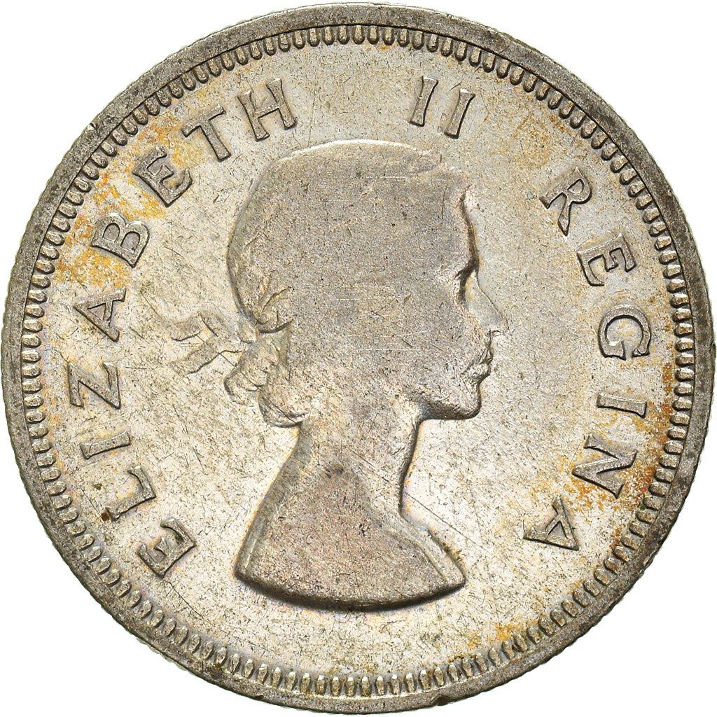 South Africa | 2 Shillings Coin | Elizabeth II | South African Shield | Km:50 | 1953 - 1960