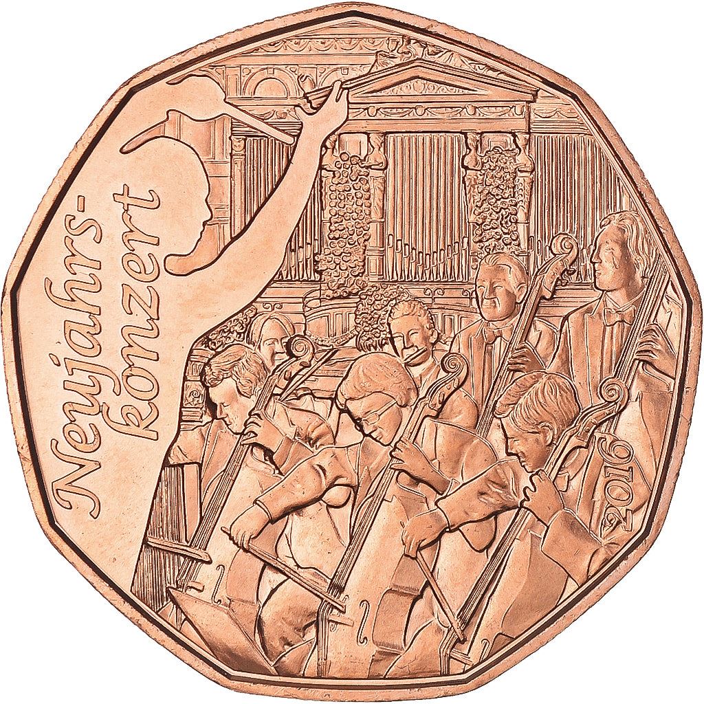Austria | 5 Euro Coin | Philharmonic Orchestra | Km:3249 | 2016
