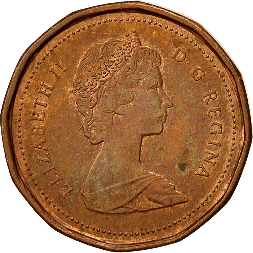 Canada | 1 Cent Coin | Bronze | 2nd portrait, 12 sided | KM:132 | 1982-1989
