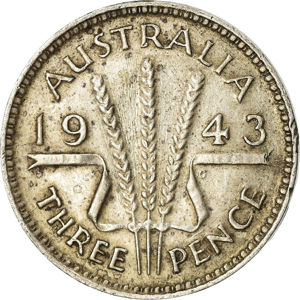 Australia | 3 Pence Coin | Wheat | KM:37 | 1938 - 1944