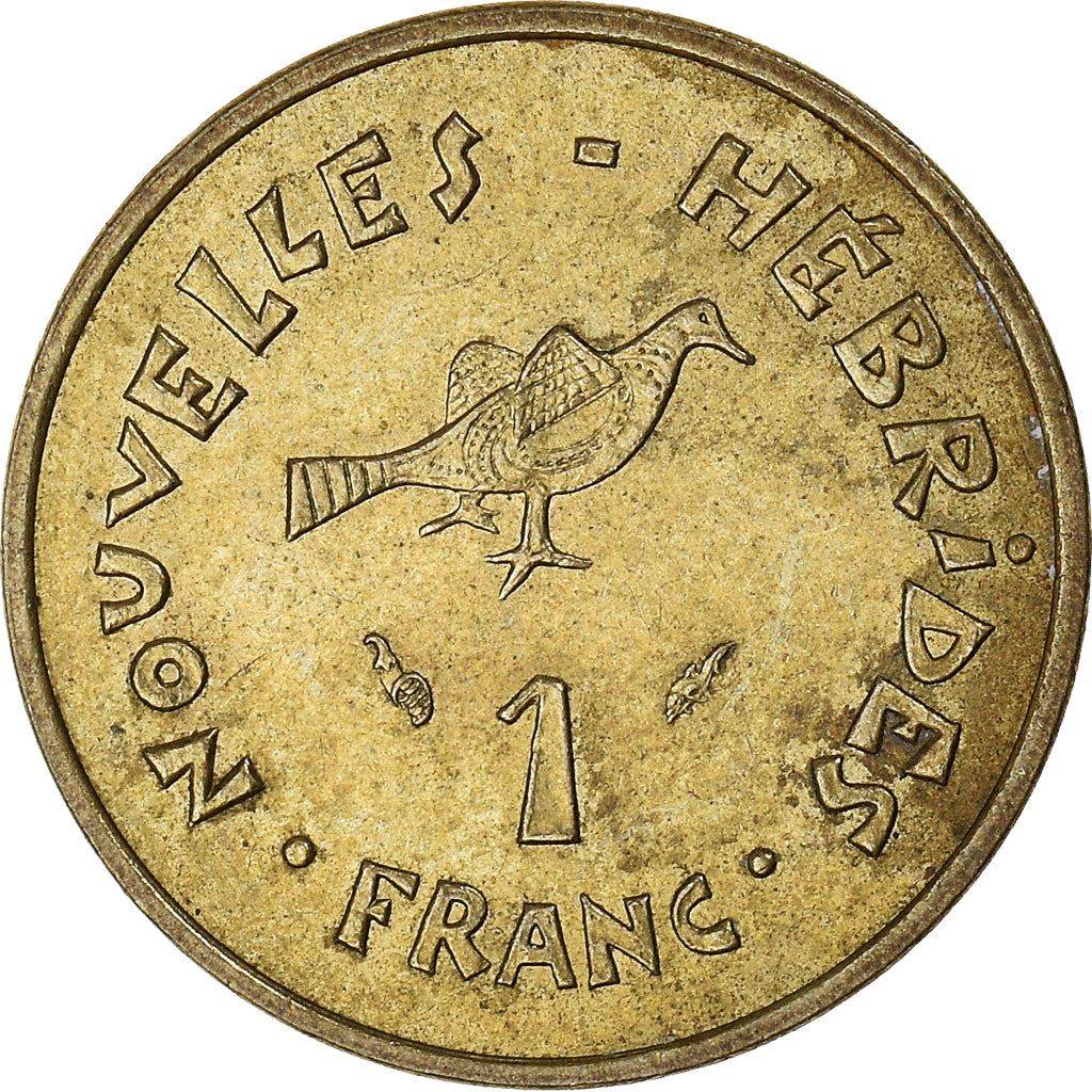 New Hebrides | 1 Franc Coin | Marianne | Frigate Bird | Km:4.2 | 1975 - 1982