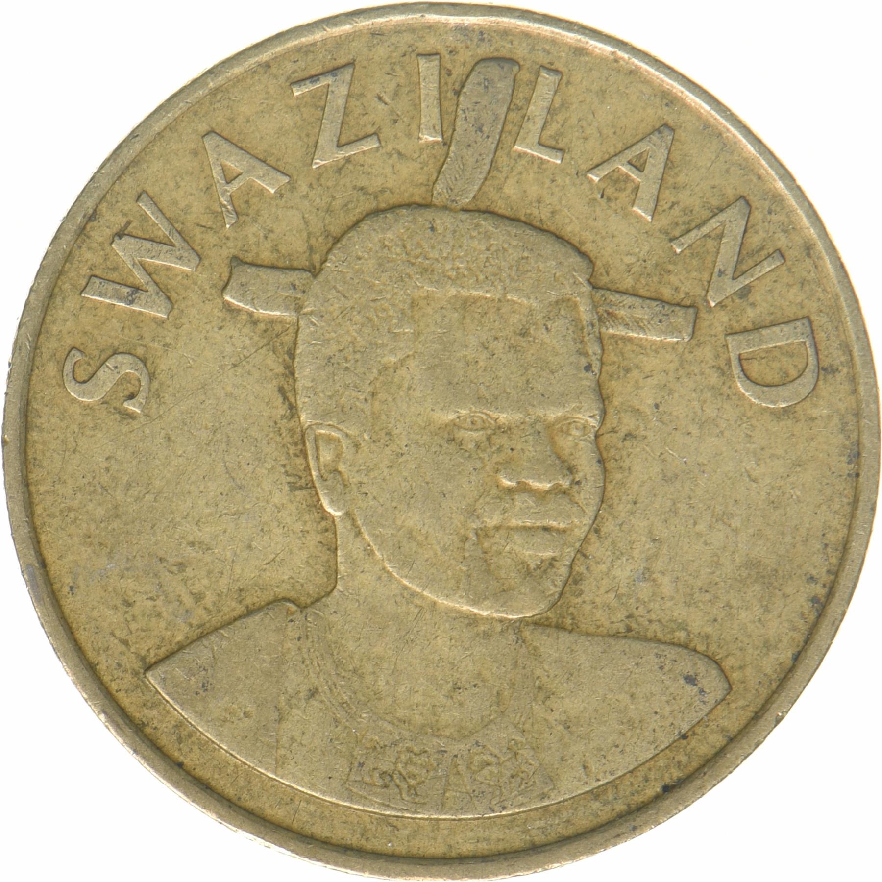Kingdom of Swaziland | 2 Emalangeni Coin | King Mswati III | Lilies | KM:67 | 2015