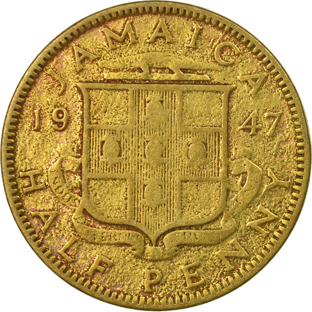 Jamaica | 1/2 Penny Coin | King George VI | Km:31 | 1938 - 1947