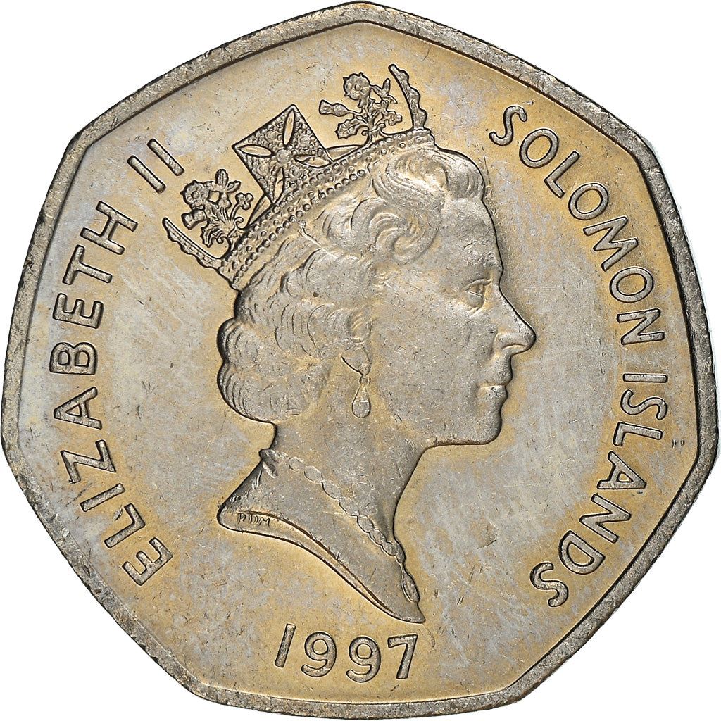 Salomonöarna | 1 Dollarsmynt | Elizabeth II | Havsanda | Km:72 | 1996 - 2005
