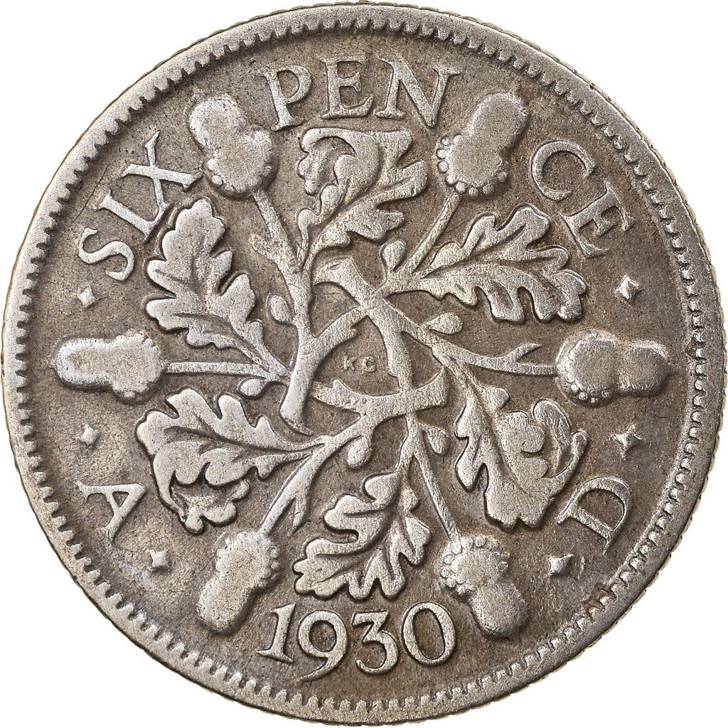 United Kingdom | 6 Pence Coin | George V | KM:832 | 1927 - 1936