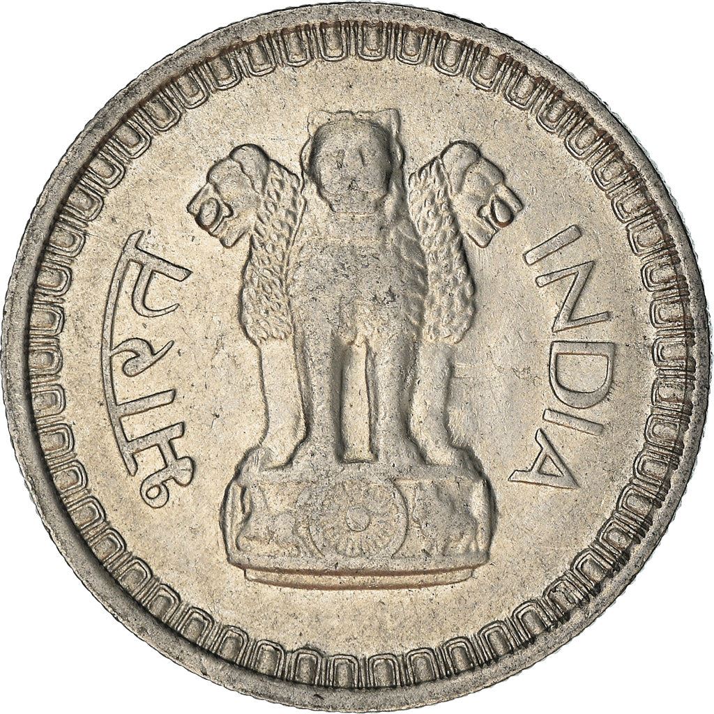 India | 50 Paise Coin | Asoka lion | Km:58.1 | 1964 - 1967