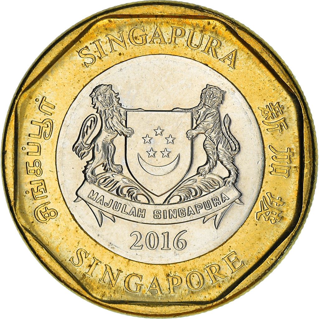 Singapore | 1 Dollar Coin | Merlion | Km:314 | 2013 - 2019