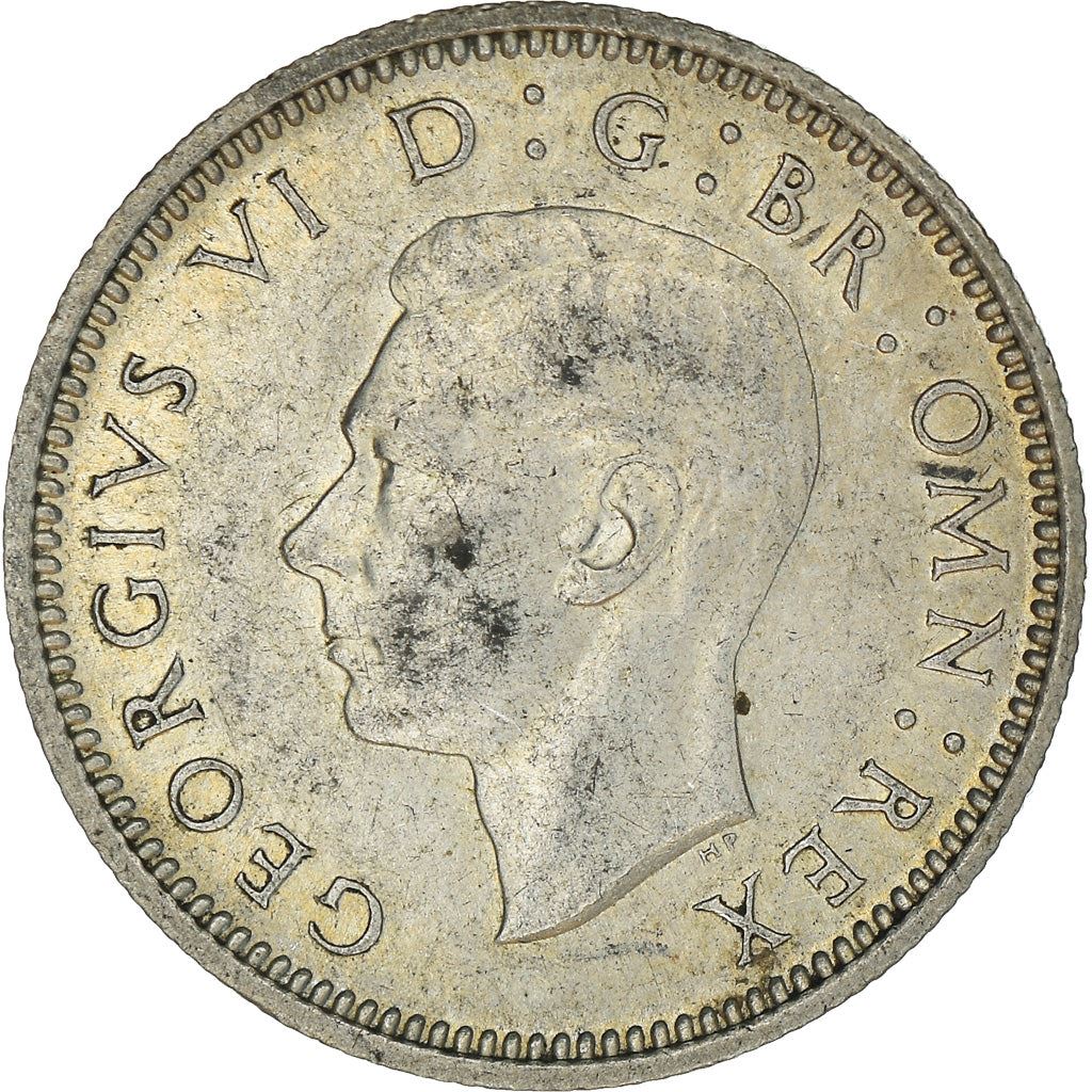 United Kingdom | 6 Pence Coin | George VI | KM:852 | 1937 - 1946