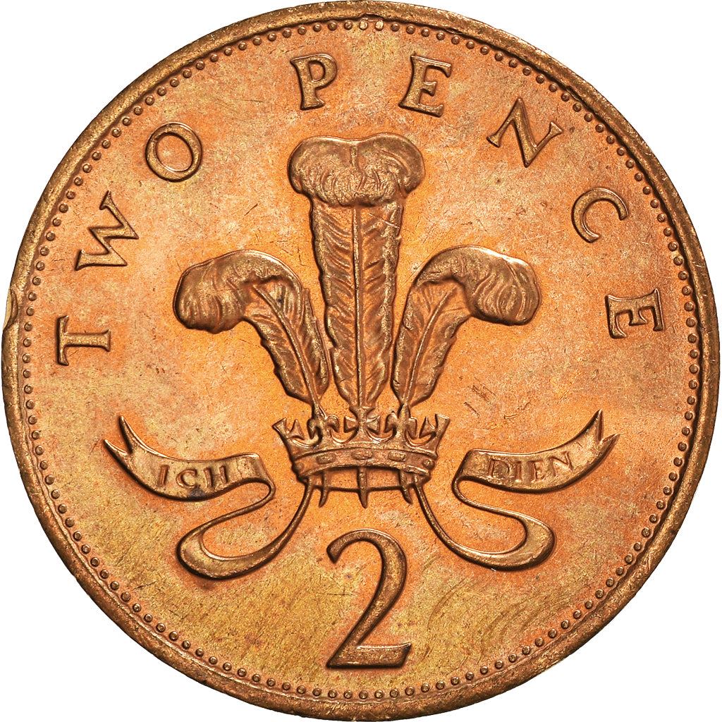 United Kingdom | 2 Pence Coin | Elizabeth II | Km:936 | 1985 - 1992
