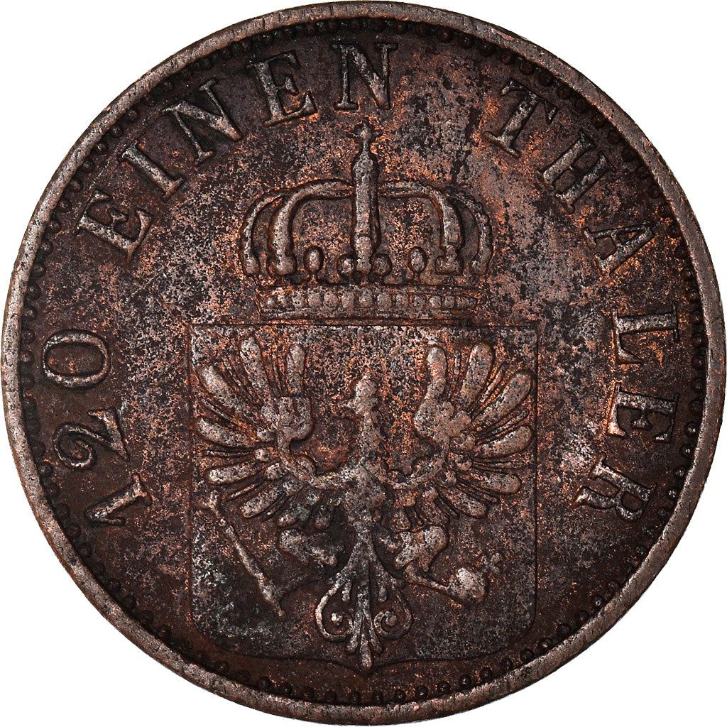 Kingdom Of Prussia | 3 Pfennigs Coin | William I | Km:482 | 1861 - 1873