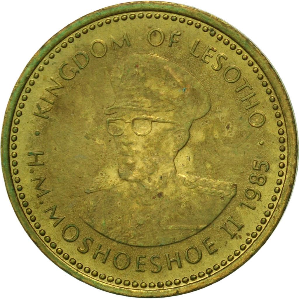 Lesotho | 1 Sente Coin | Basotho hat | Km:16 | 1979 - 1989