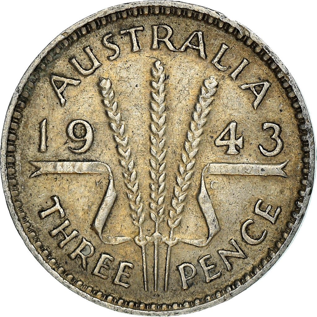 Australia | 3 Pence Coin | Wheat | KM:37 | 1938 - 1944