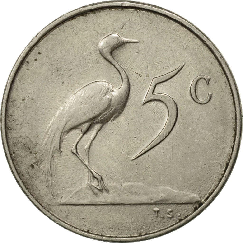 South Africa 5 Cents Coin | English Legend - SOUTH AFRICA | KM67.1 | 1965 - 1969