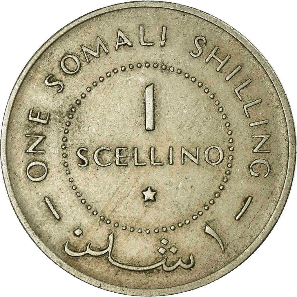 Somalia | 1 Scellino Coin | Leopards | Shield | Star | Km:9 | 1967