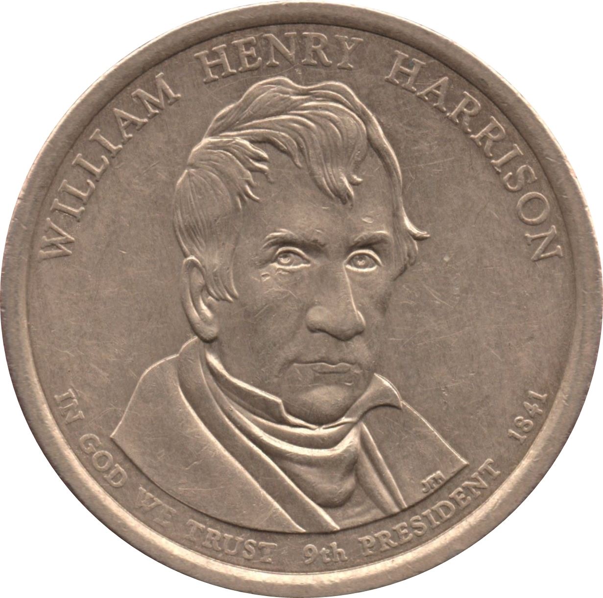 United States | 1 Dollar Coin | William Henry Harrison | Statue of Liberty | KM450 | 2009